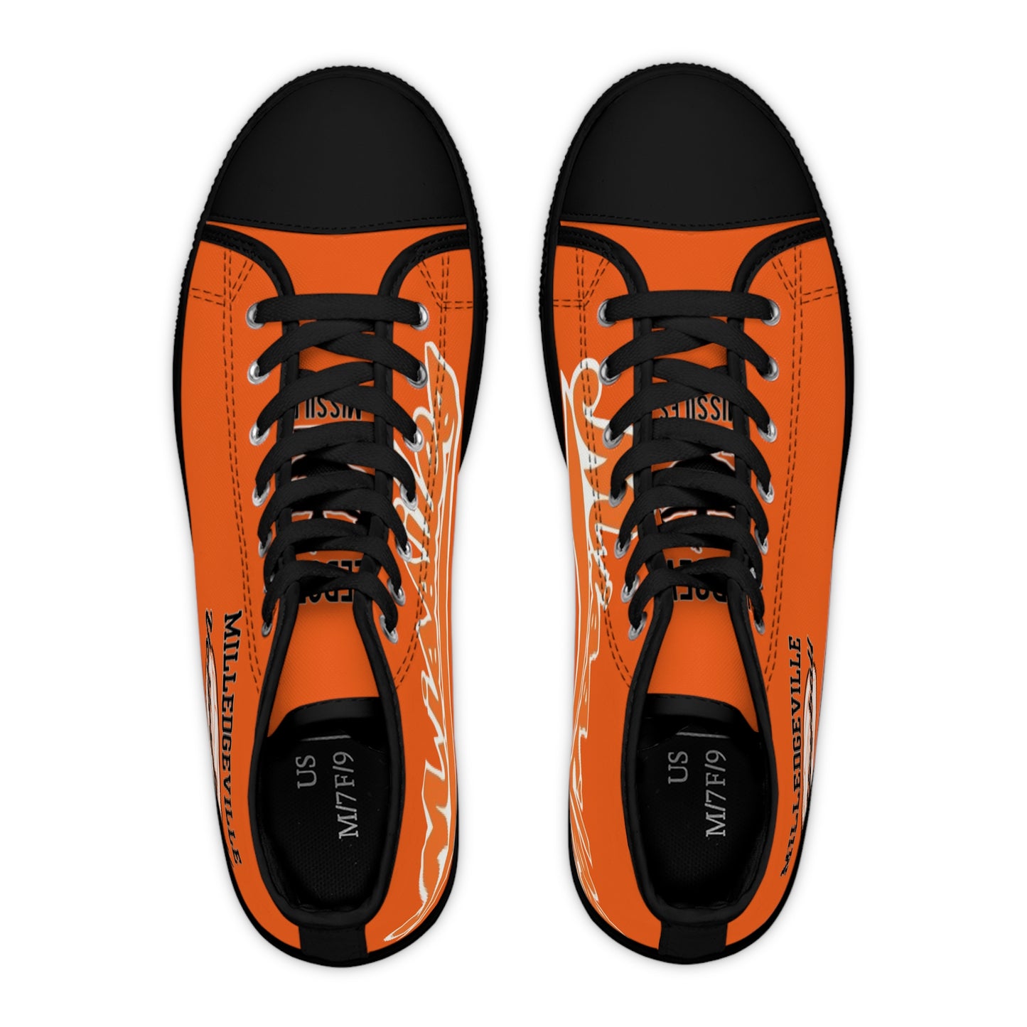 Missiles - Volleyball Orange Women's High Top Sneakers