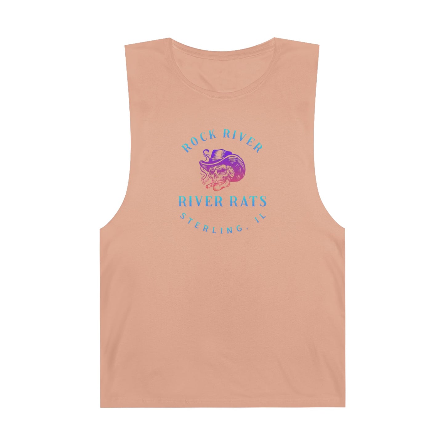 River Ratz - Sterling Cowboy Skull Unisex Barnard Tank