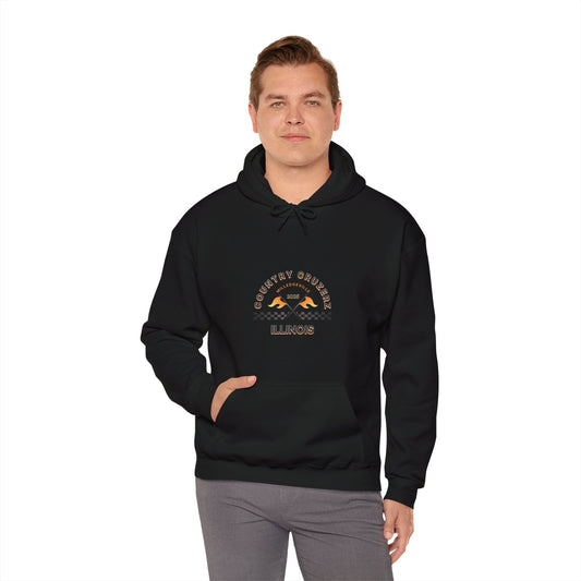 Country Cruzerz - Milledgeville Flame Unisex Heavy Blend™ Hooded Sweatshirt