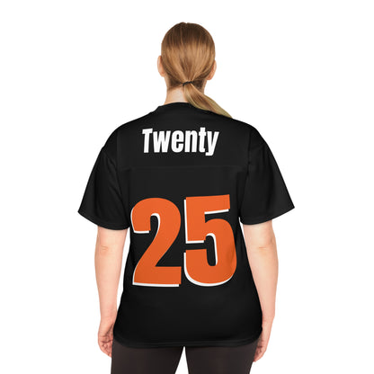 Missiles - Twenty 25 Black Unisex Football Jersey (AOP)