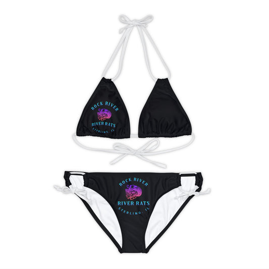 River Ratz - Sterling Cowboy Skull Strappy Bikini Set (AOP)