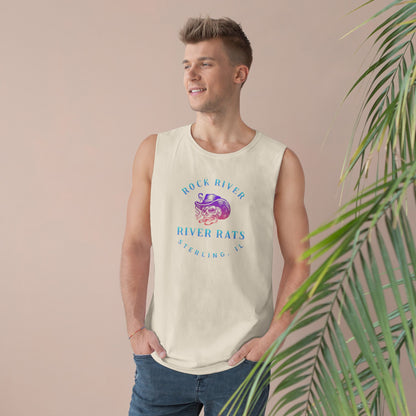 River Ratz - Sterling Cowboy Skull Unisex Barnard Tank