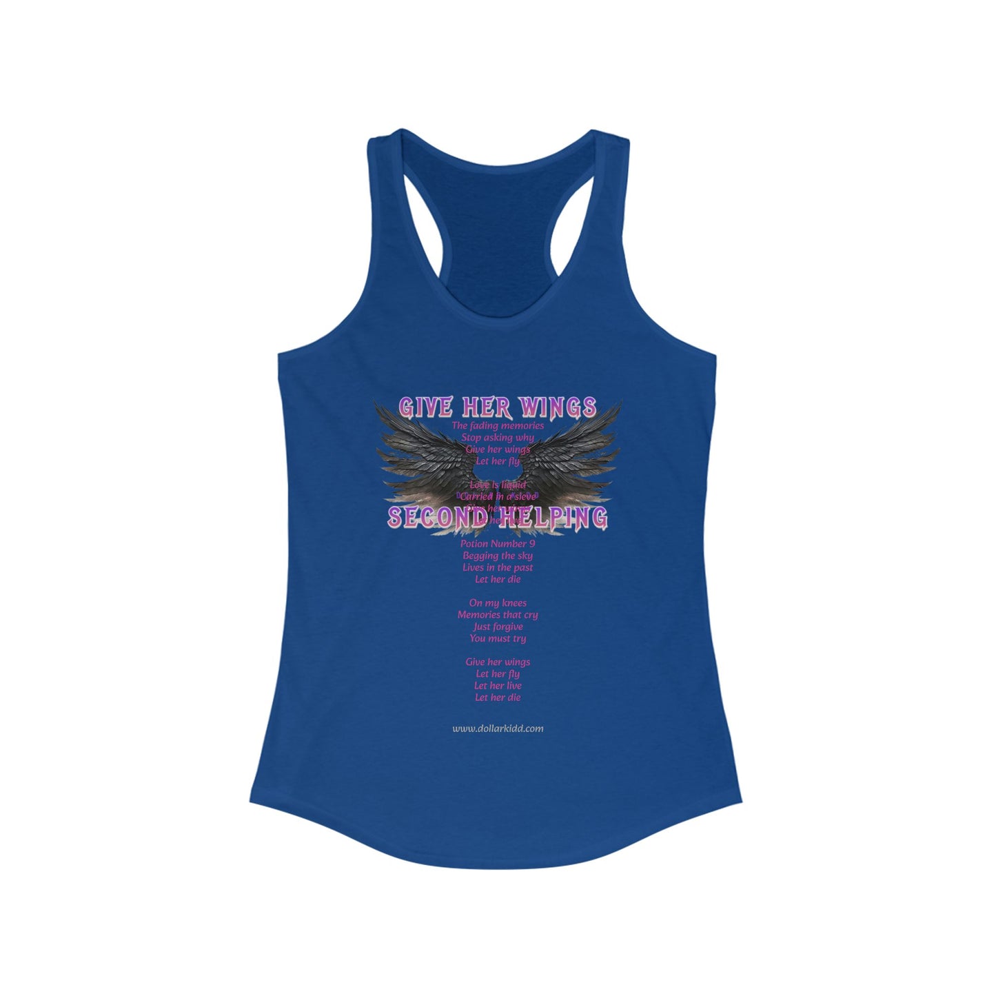 DK - SH - Give Her Wings Women's Ideal Racerback Tank