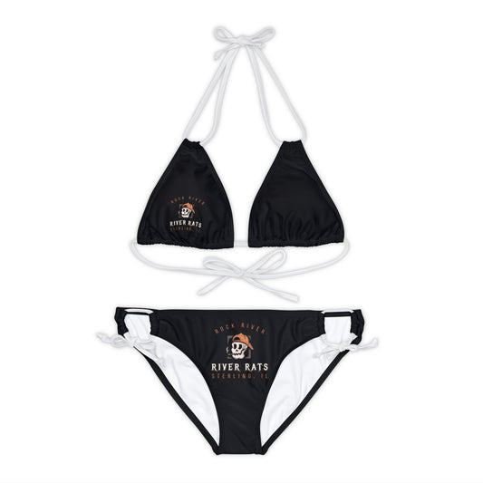 River Ratz - Sterling Ballcap Skull Strappy Bikini Set (AOP)