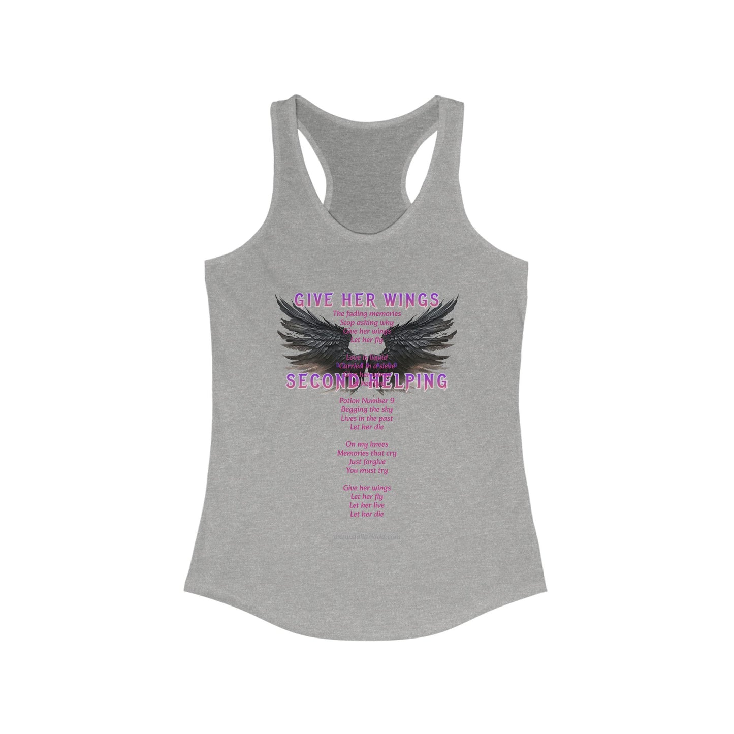 DK - SH - Give Her Wings Women's Ideal Racerback Tank