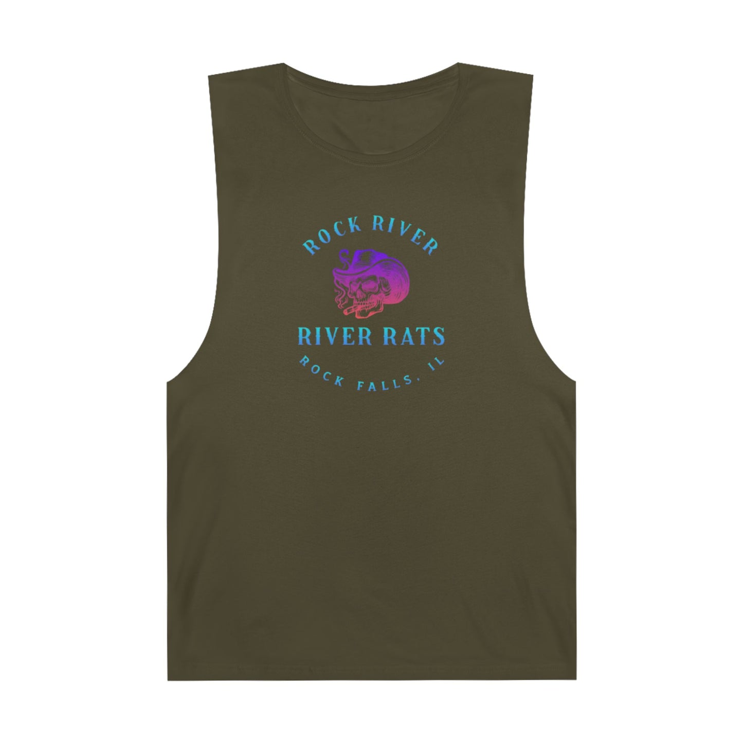 River Ratz - Rock Falls Cowboy Skull Unisex Barnard Tank