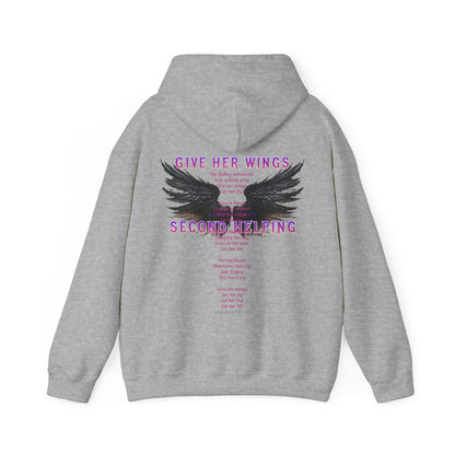 DK - SH - Give Her Wings Unisex Heavy Blend™ Hooded Sweatshirt