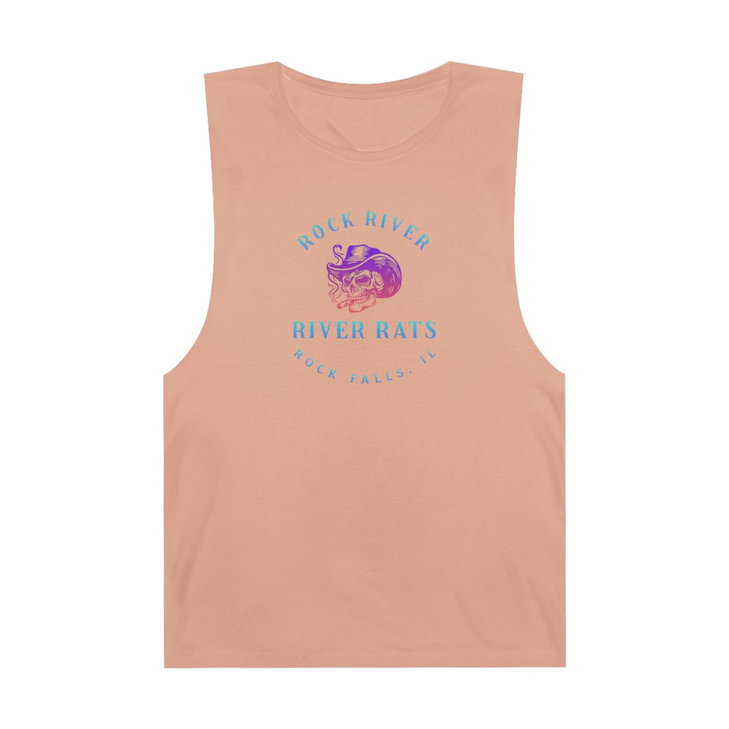 River Ratz - Rock Falls Cowboy Skull Unisex Barnard Tank