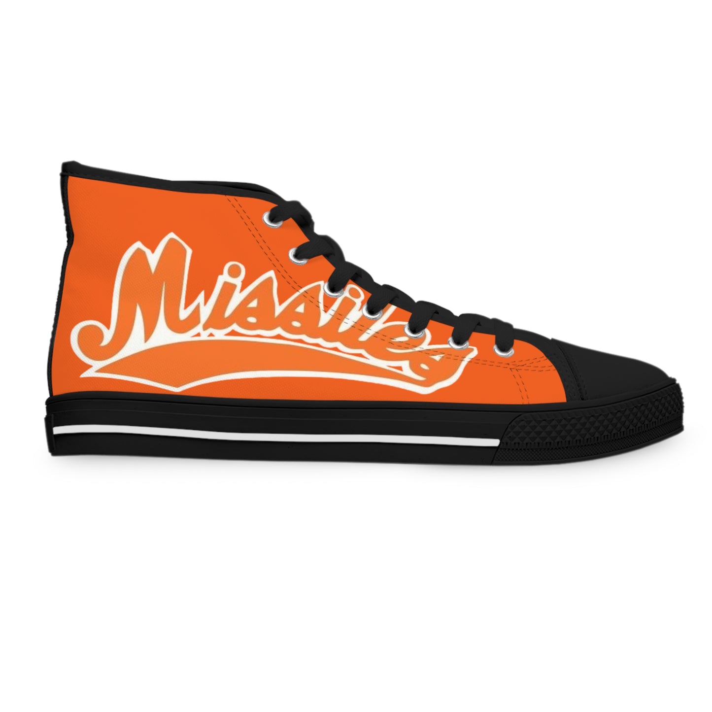 Missiles - Volleyball Orange Women's High Top Sneakers