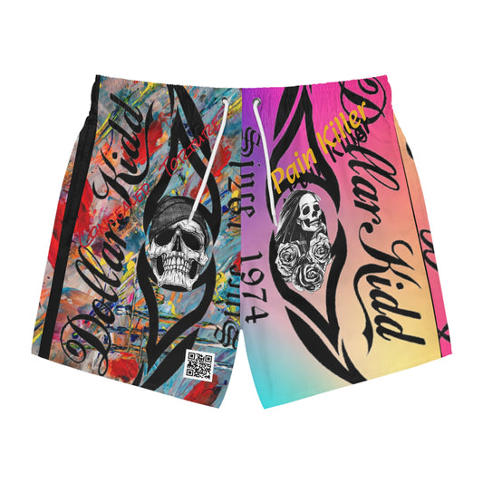 Pain Killer & Concealed Torture - Second Helping Swim Trunks (AOP)