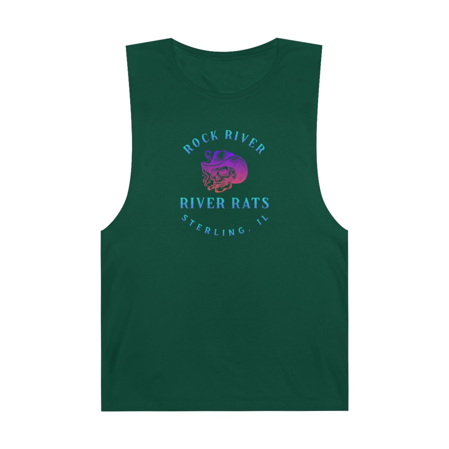 River Ratz - Sterling Cowboy Skull Unisex Barnard Tank