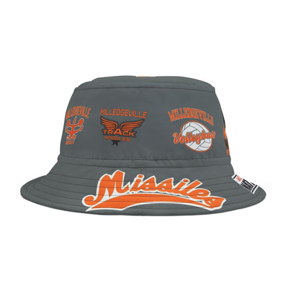 Missiles Nation Dark Grey Bucket Hat (AOP)