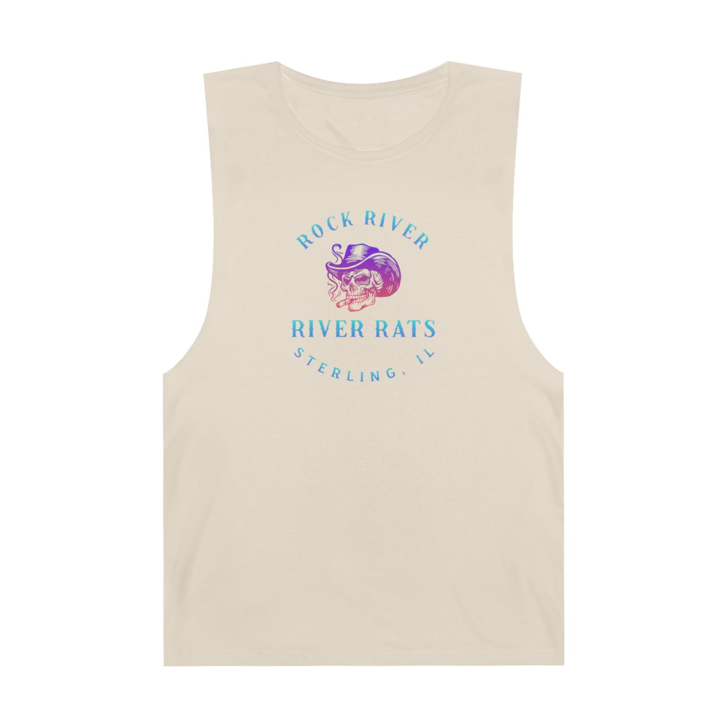 River Ratz - Sterling Cowboy Skull Unisex Barnard Tank