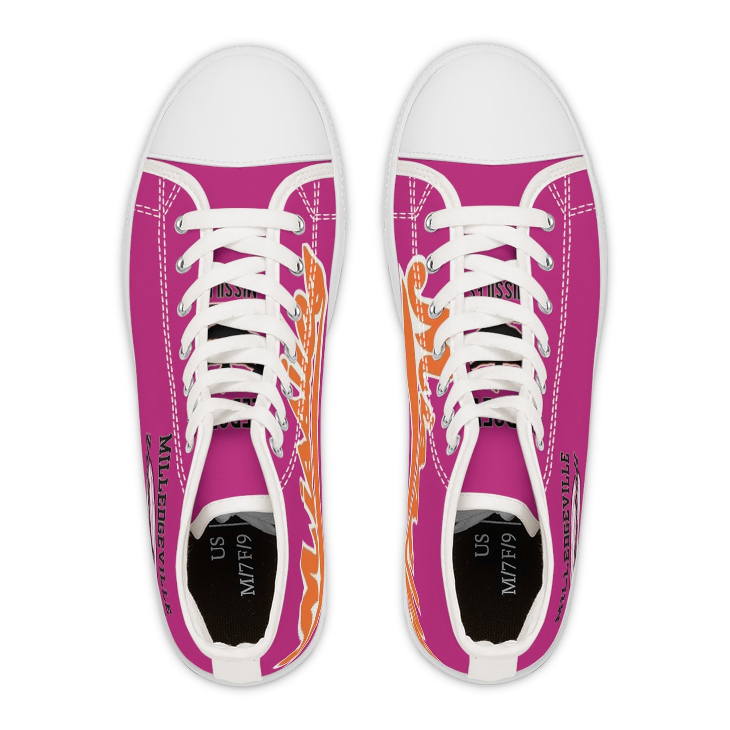 Missiles - Volleyball Pink! Women's High Top Sneakers