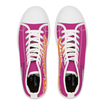 Missiles - Volleyball Pink! Women's High Top Sneakers