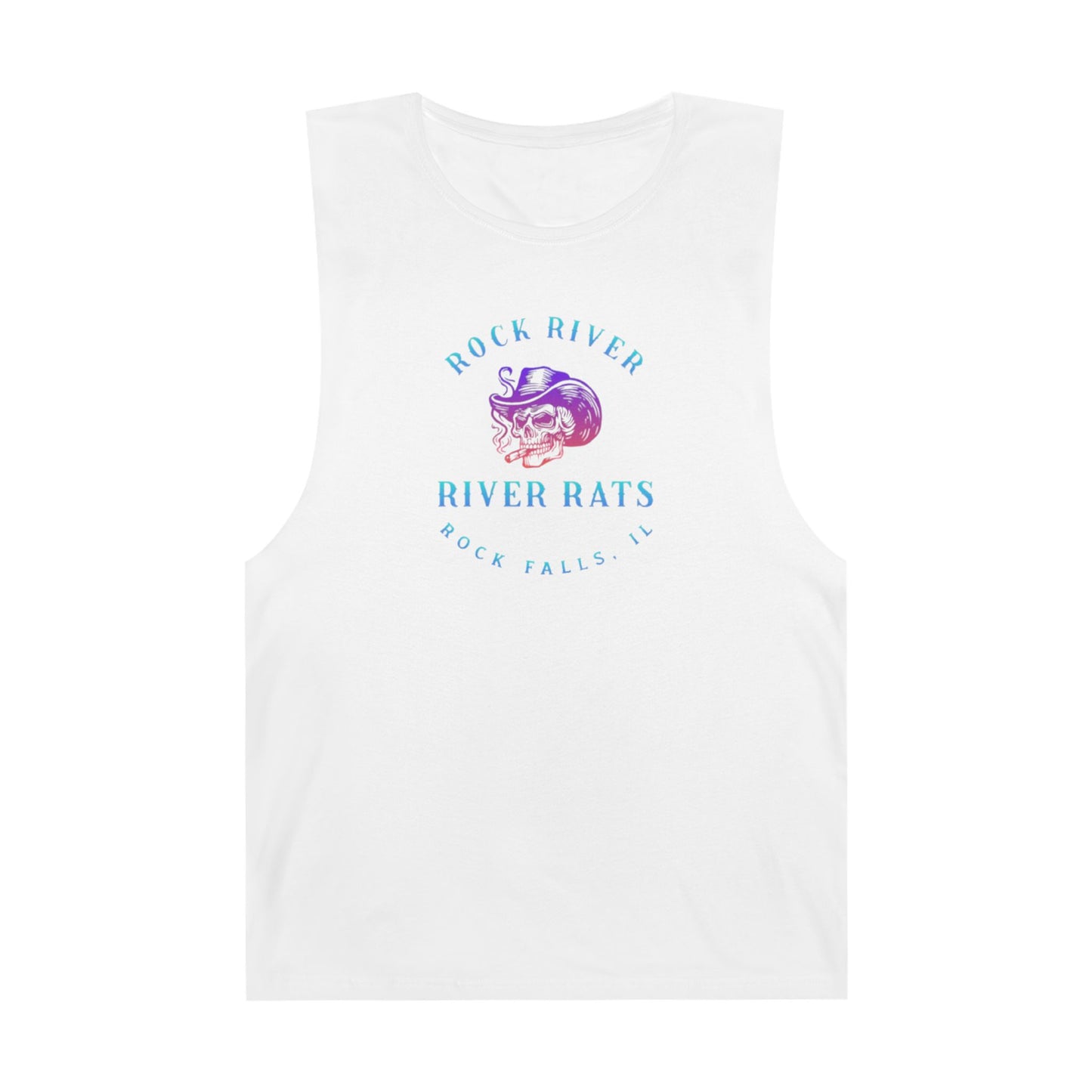 River Ratz - Rock Falls Cowboy Skull Unisex Barnard Tank