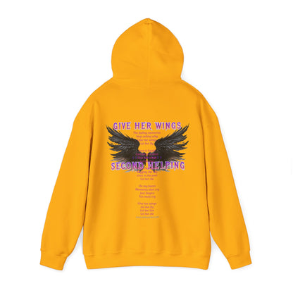 DK - SH - Give Her Wings Unisex Heavy Blend™ Hooded Sweatshirt