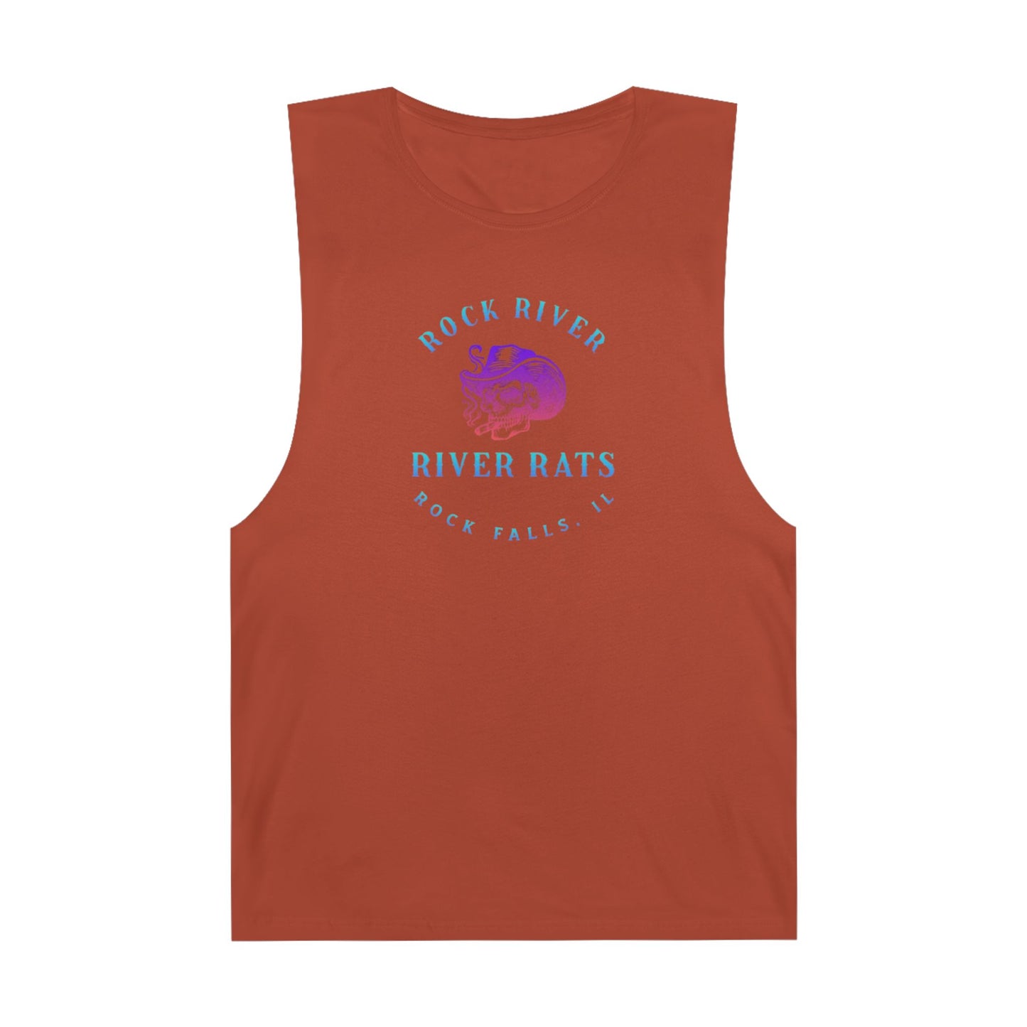 River Ratz - Rock Falls Cowboy Skull Unisex Barnard Tank