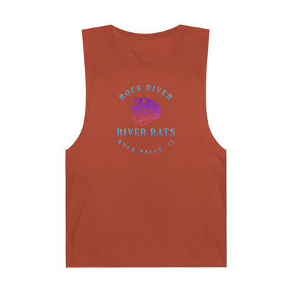 River Ratz - Rock Falls Cowboy Skull Unisex Barnard Tank