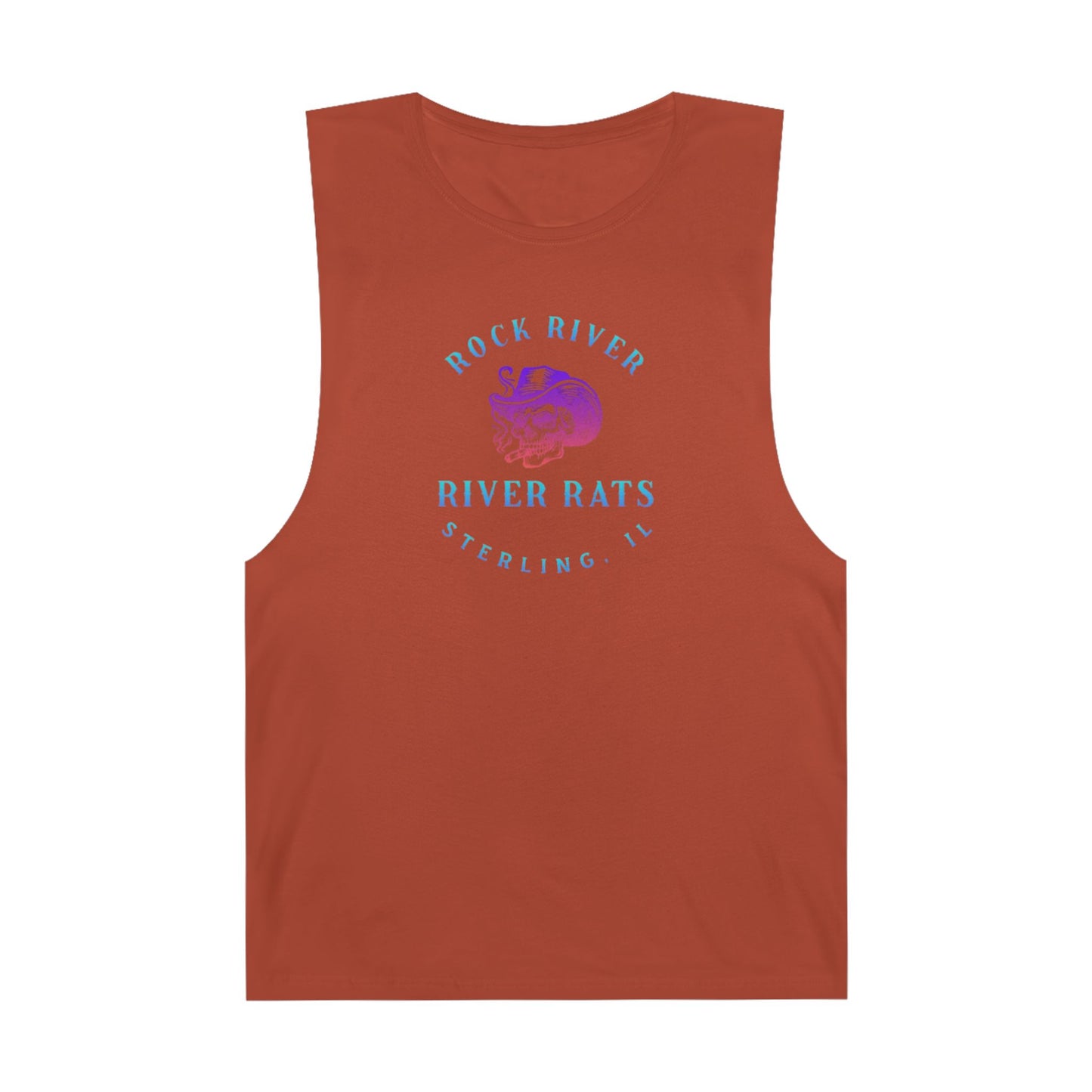 River Ratz - Sterling Cowboy Skull Unisex Barnard Tank