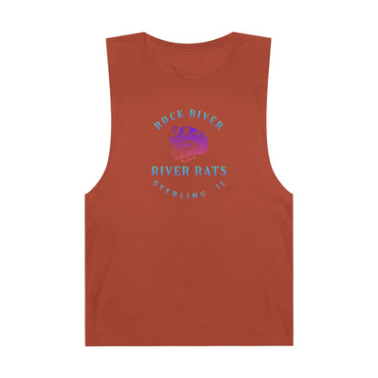 River Ratz - Sterling Cowboy Skull Unisex Barnard Tank