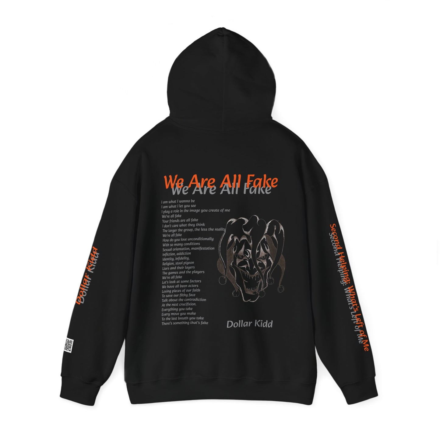 Dollar Kidd - We Are All Fake - Dark Colors Unisex Heavy Blend™ Hooded Sweatshirt