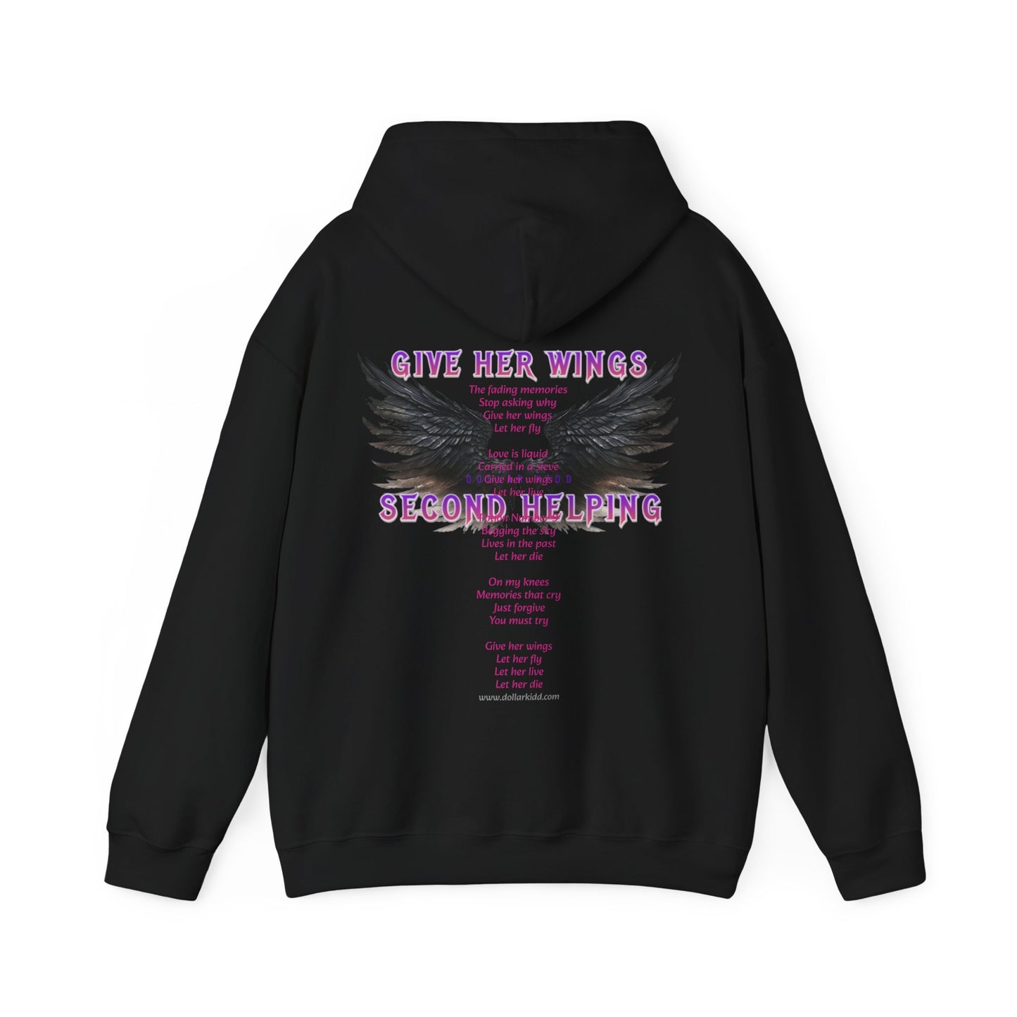 DK - SH - Give Her Wings Unisex Heavy Blend™ Hooded Sweatshirt