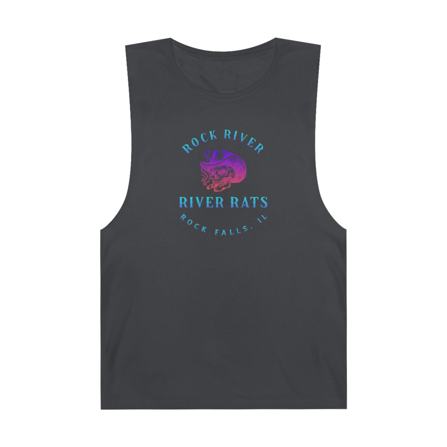 River Ratz - Rock Falls Cowboy Skull Unisex Barnard Tank