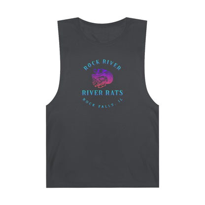 River Ratz - Rock Falls Cowboy Skull Unisex Barnard Tank