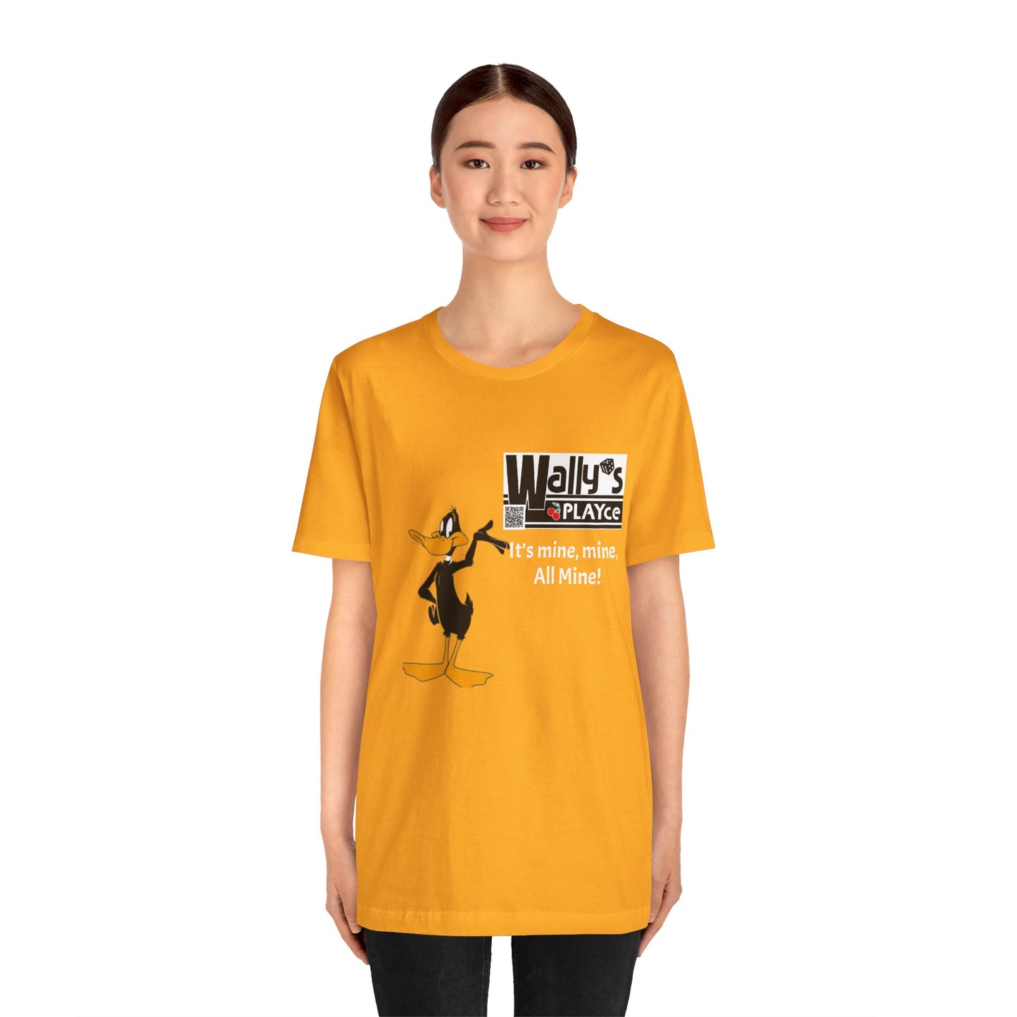 Wally's PLAYce -Daffy - All Mine Unisex Jersey Short Sleeve Tee