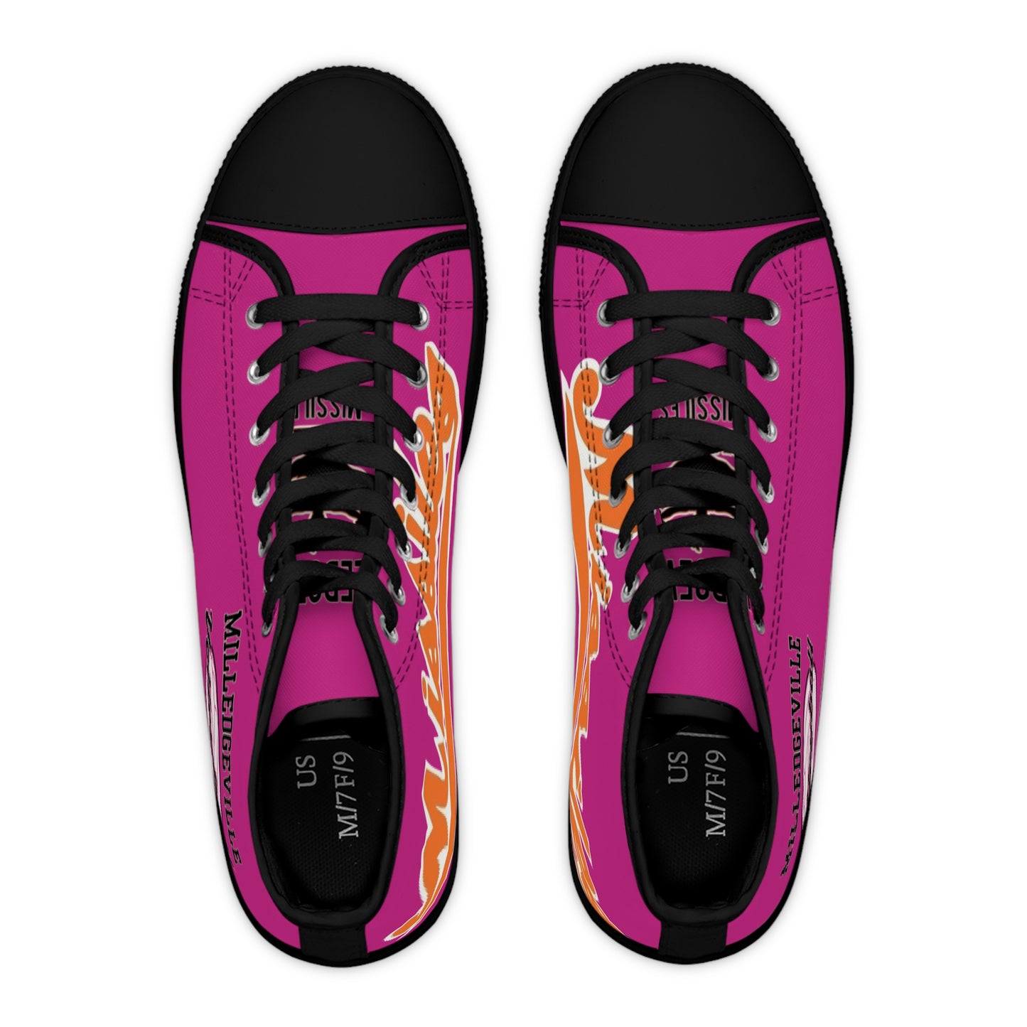 Missiles - Volleyball Pink! Women's High Top Sneakers