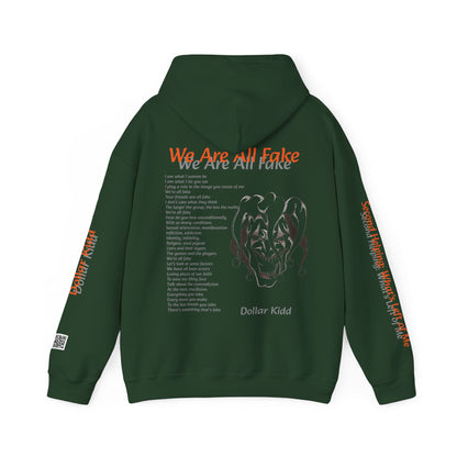 Dollar Kidd - We Are All Fake - Dark Colors Unisex Heavy Blend™ Hooded Sweatshirt