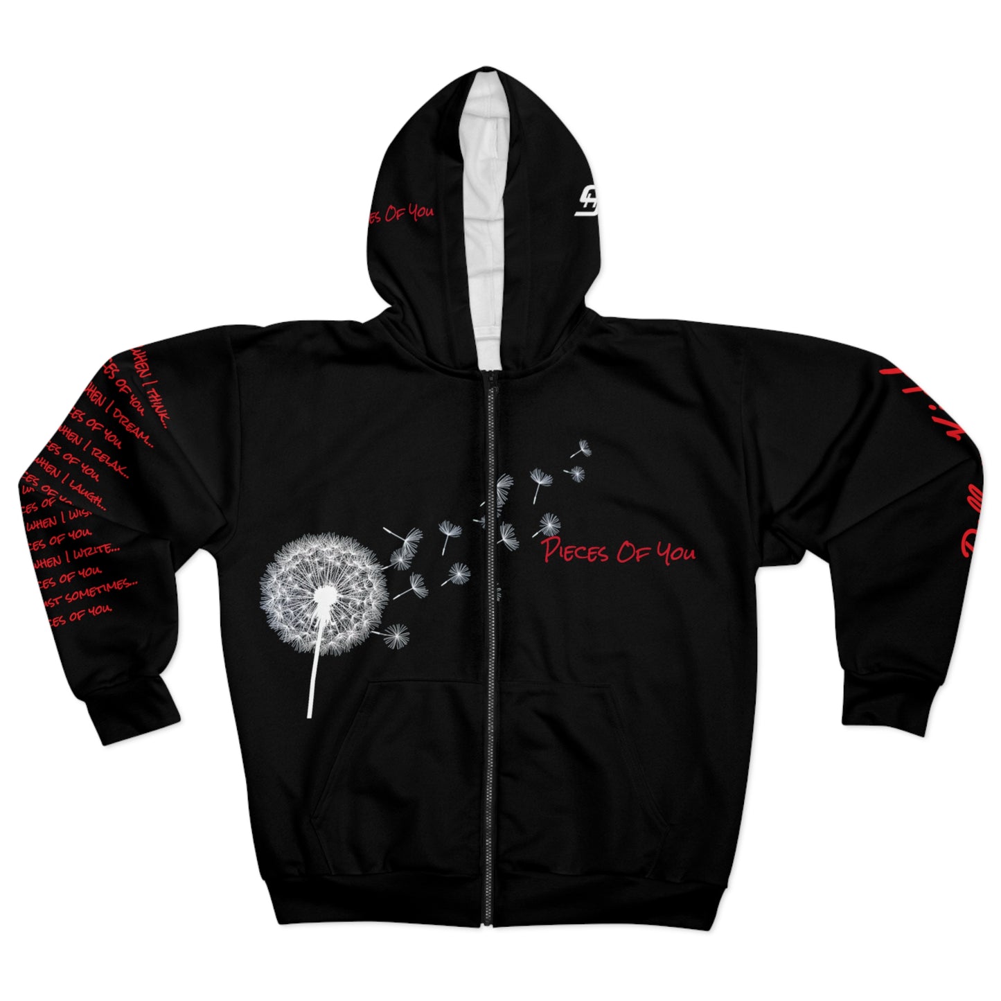 Dollar Kidd - Pieces of You Bootleg Unisex Zip Hoodie (AOP)