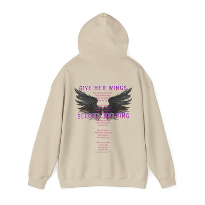 DK - SH - Give Her Wings Unisex Heavy Blend™ Hooded Sweatshirt