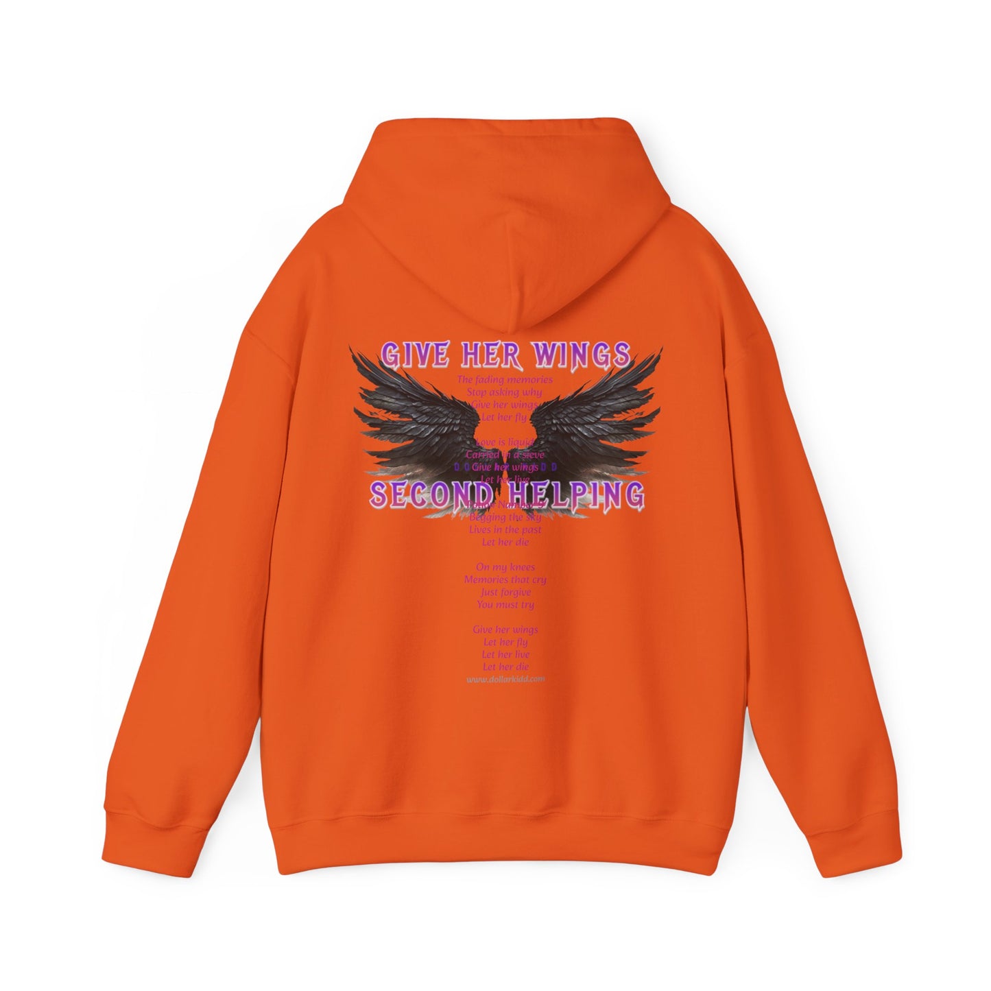 DK - SH - Give Her Wings Unisex Heavy Blend™ Hooded Sweatshirt