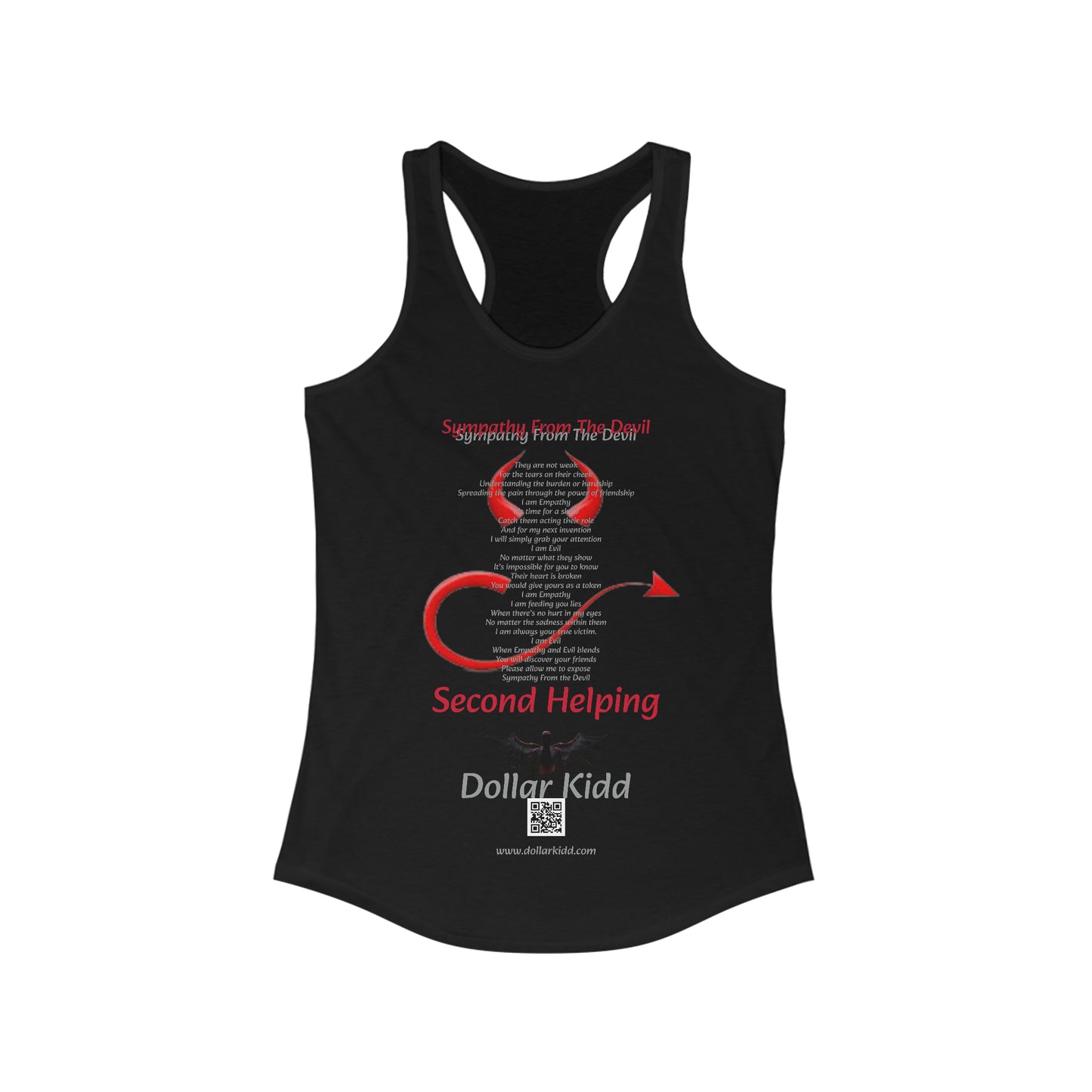 Dollar Kidd - Sympathy From The Devil Women's Ideal Racerback Tank