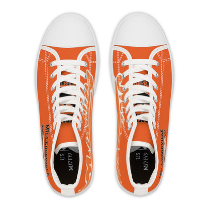 Missiles - Volleyball Orange Women's High Top Sneakers