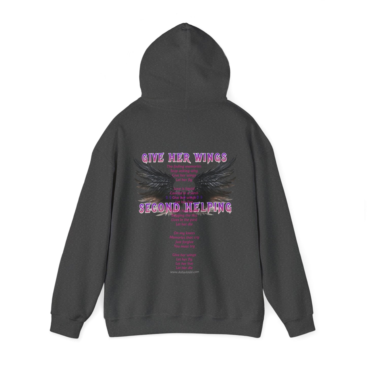 DK - SH - Give Her Wings Unisex Heavy Blend™ Hooded Sweatshirt