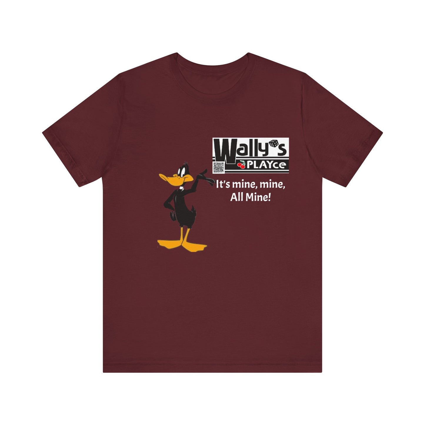 Wally's PLAYce -Daffy - All Mine Unisex Jersey Short Sleeve Tee