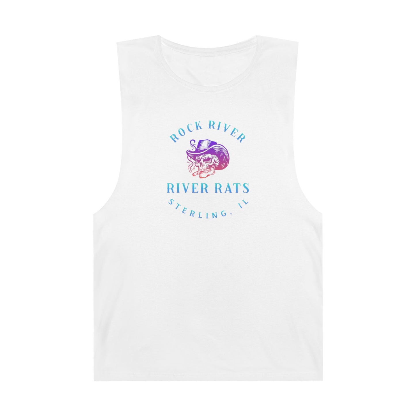 River Ratz - Sterling Cowboy Skull Unisex Barnard Tank