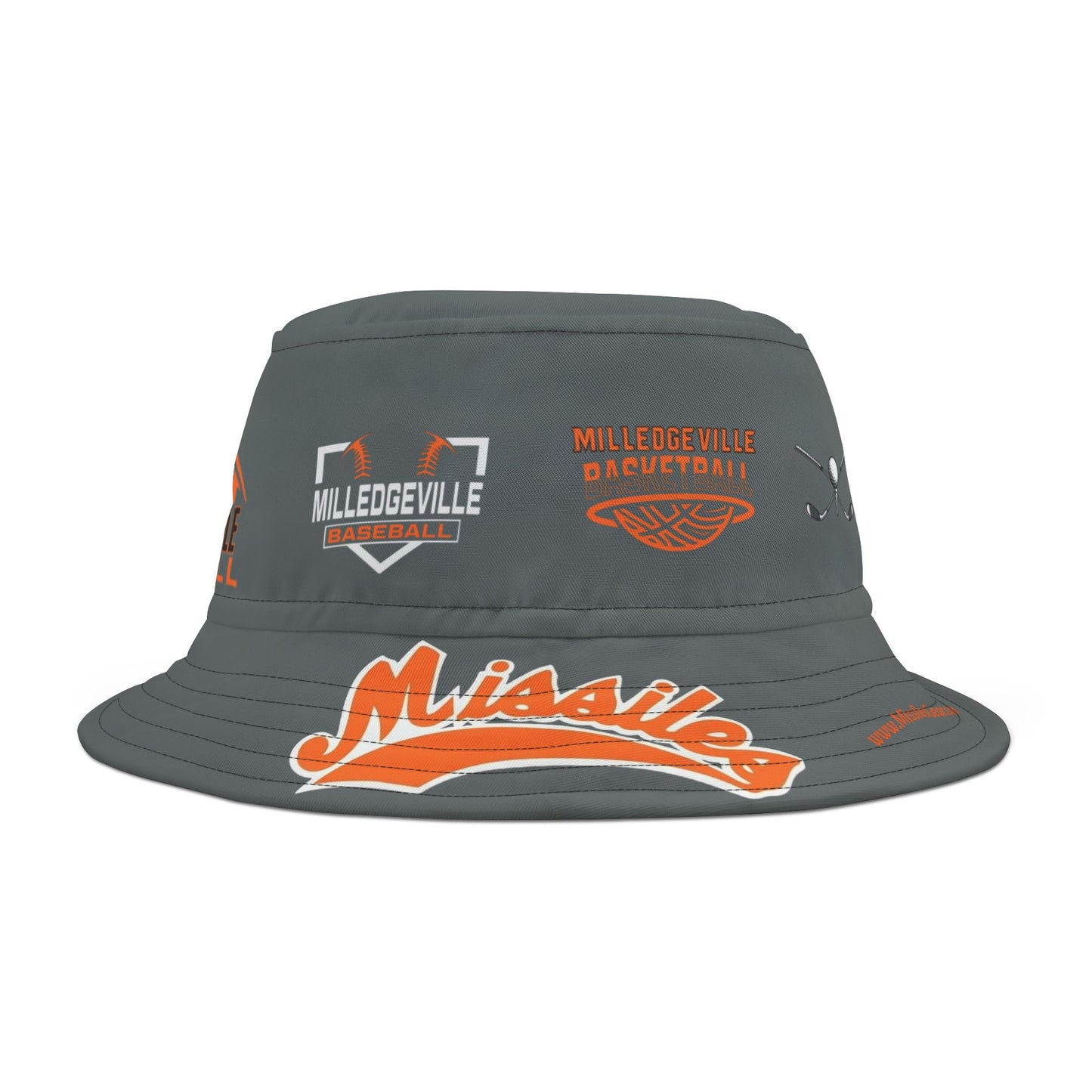 Missiles Nation Dark Grey Bucket Hat (AOP)