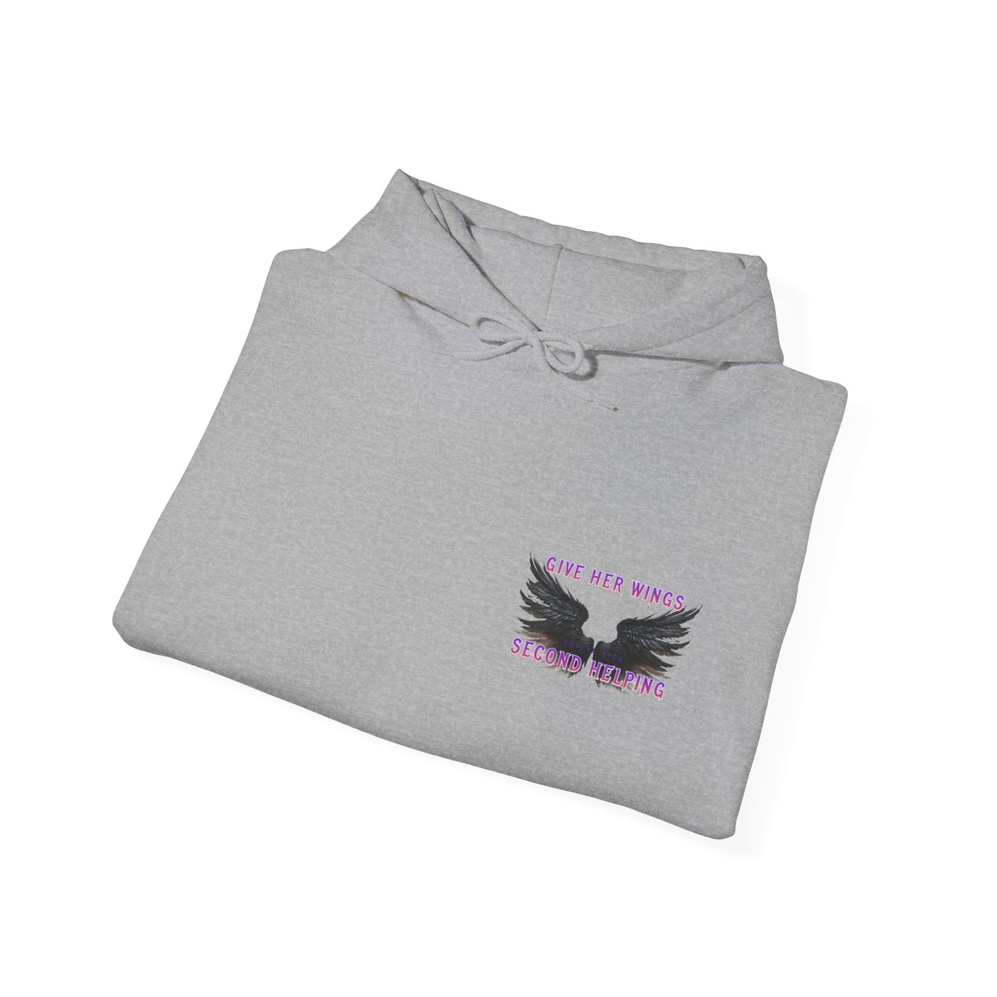 DK - SH - Give Her Wings Unisex Heavy Blend™ Hooded Sweatshirt