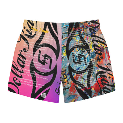 Pain Killer & Concealed Torture - Second Helping Swim Trunks (AOP)