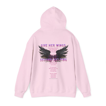 DK - SH - Give Her Wings Unisex Heavy Blend™ Hooded Sweatshirt