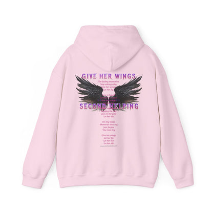 DK - SH - Give Her Wings Unisex Heavy Blend™ Hooded Sweatshirt