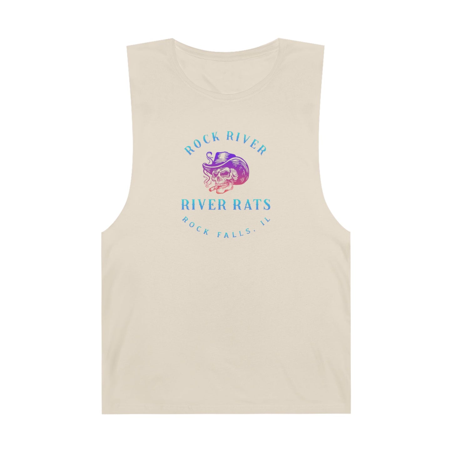 River Ratz - Rock Falls Cowboy Skull Unisex Barnard Tank