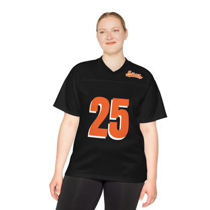 Missiles - Twenty 25 Black Unisex Football Jersey (AOP)