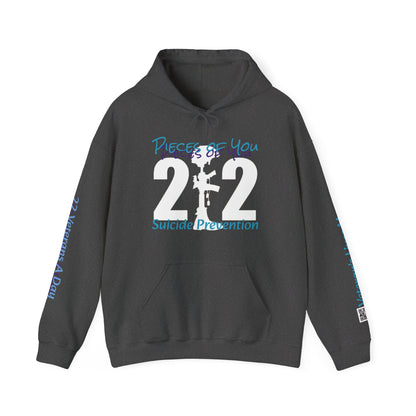 Awareness - Suicide Prevention - 22 Veteran's A Day Unisex Heavy Blend™ Hooded Sweatshirt