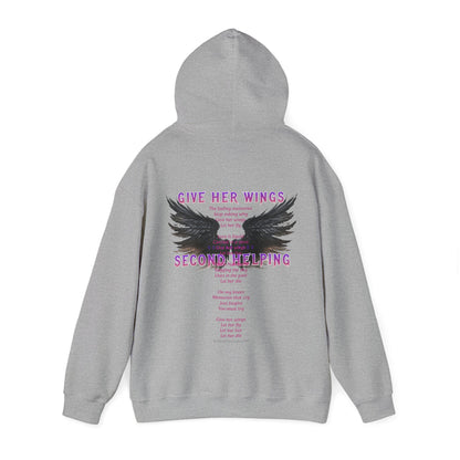 DK - SH - Give Her Wings Unisex Heavy Blend™ Hooded Sweatshirt