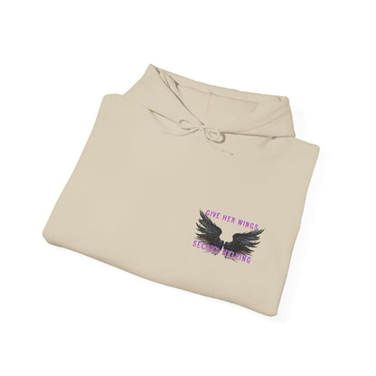 DK - SH - Give Her Wings Unisex Heavy Blend™ Hooded Sweatshirt